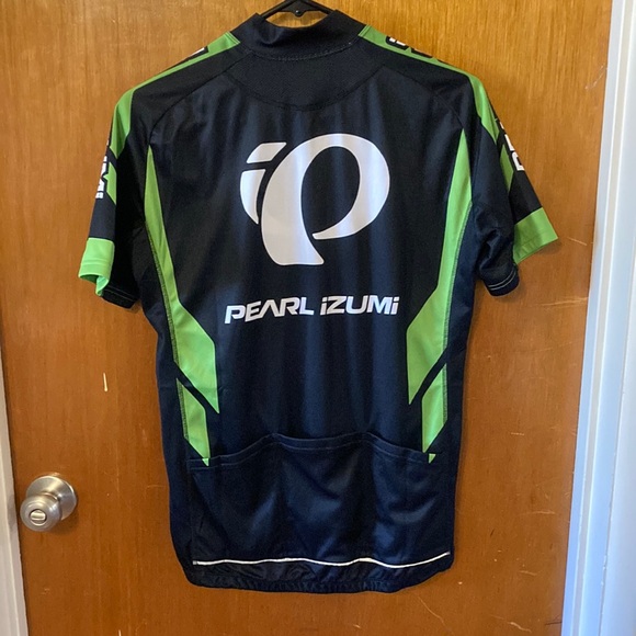 Pearl Izumi Black and Green Cycling Jersey - Picture 3 of 3